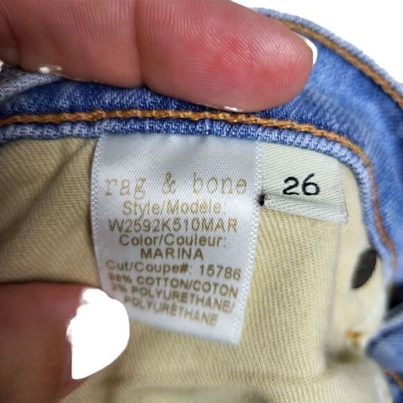 Rag & Bone Dre Capri in Marina Jeans Size 26 - Picture 12 of 12